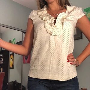 Kate Spade mini polka dot sleeveless blouse